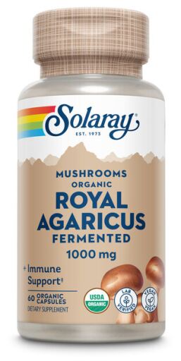 Solaray Royal Agaricus 500 mg 60 pflanzliche Kapseln