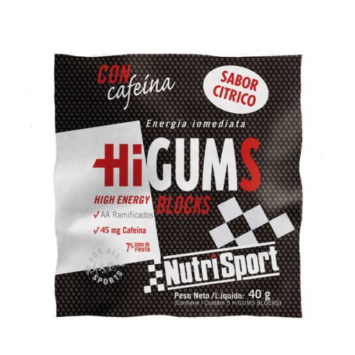 Nutrisport HiGums Blocks mit Koffein 5 Fruchtgummis