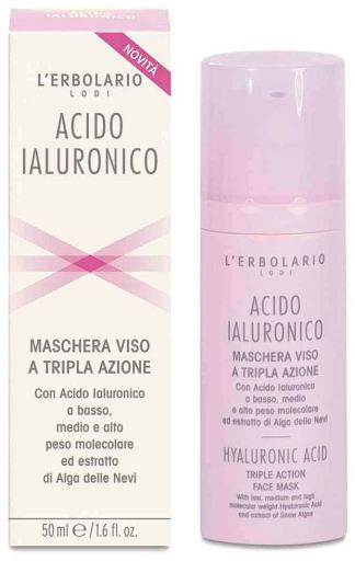 L'Erbolario Hyalurons&auml;ure-Gesichtsmaske mit dreifacher Wirkung 50 ml
