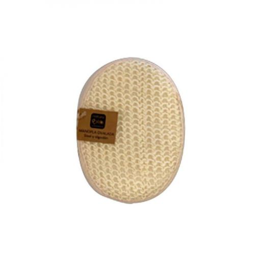 NaturaBIO Cosmetics Oval sisal and cotton mittens