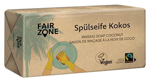 Fair Squared Feste Seife f&uuml;r Geschirr und Oberfl&auml;chen Coco 500 gr