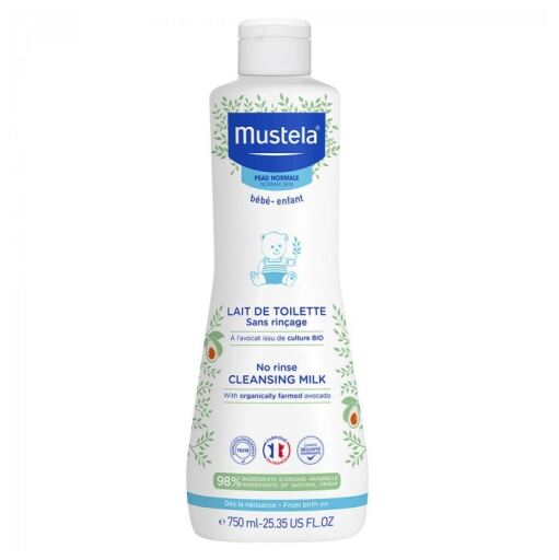 Mustela Reinigungsmilch ohne Absp&uuml;len mit Avocado 750 ml