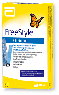 Freestyle Optium Glucose-Teststreifen, 50 Streifen