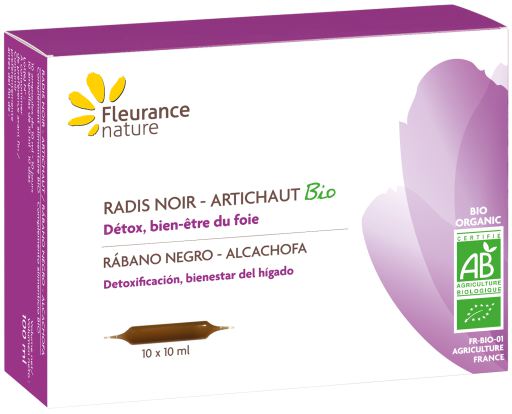 Fleurance Nature Schwarzer Rettich Artischocke Bio in Ampullen