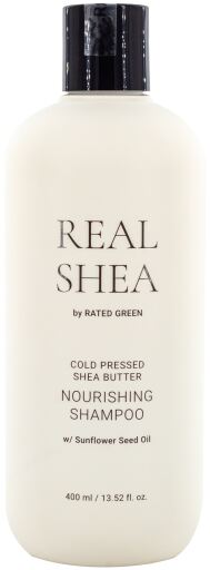 Rated Green Pflegendes Shampoo mit echter Sheabutter, 400 ml