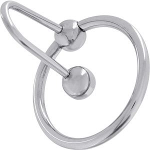 Spermastopper Ring Stahl Silber 28 mm