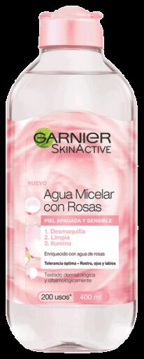 Garnier Hautaktives Mizellenwasser mit Rosenwasser 400 ml