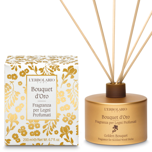 L'Erbolario Bouquet d'Oro Duft f&uuml;r aromatische H&ouml;lzer 200 ml