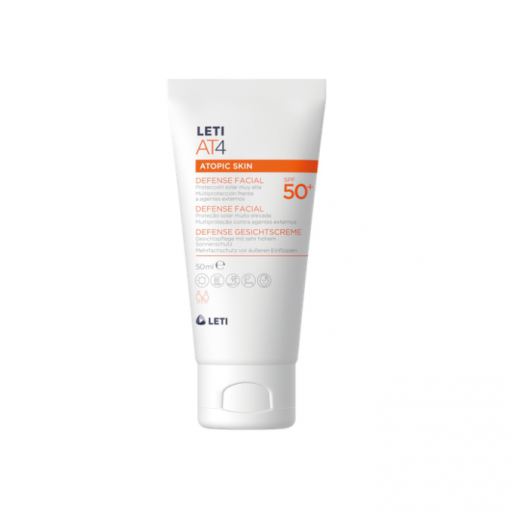 Leti At4 Atopic Skin Gesichtsschutz LSF 50 50 ml