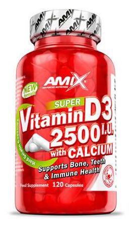Amix Vitamin D3 2500 I,U + Calcium 120 Kapseln