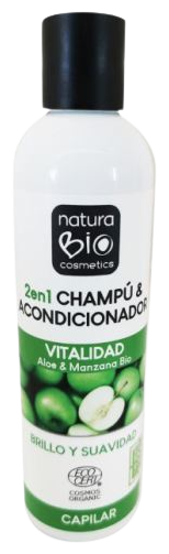 NaturaBIO Cosmetics Apfel und Aloe Shampoo & Conditioner 250 ml