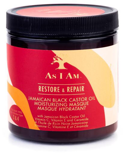 As I am Restore & Repair Maske aus schwarzem jamaikanischem Rizinus&ouml;l 227 gr