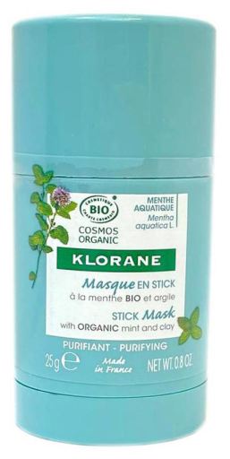 Klorane Bio-Gesichtsmaskenriegel mit Wasserminze und Ton, 25 g