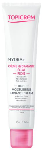 Topicrem Hydra+ Radiance Reichhaltige, aufhellende Feuchtigkeitscreme 40 ml