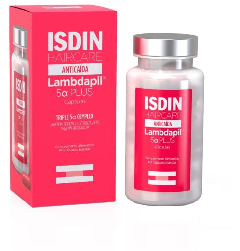 Isdin Haarpflege Anti-Haarausfall Lambdapil 5&alpha; Plus 60 Weichkapseln