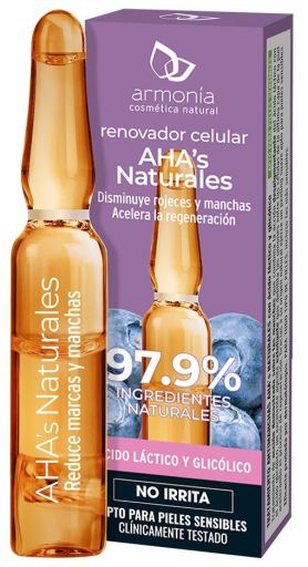 Armon&iacute;a Cosm&eacute;tica Natural Die nat&uuml;rlichen Ampullen von AHA