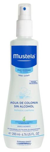 Mustela Erfrischendes Baby-K&ouml;lnisch Wasser f&uuml;r Haare und K&ouml;rper, 200 ml
