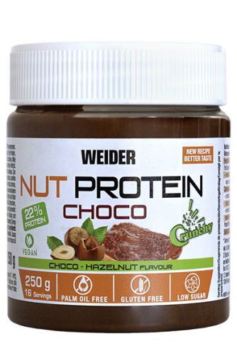 Weider Nussprotein Kakao und Haselnusscreme Crunchy 250 gr