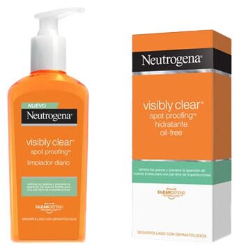 Neutrogena Visibly Clear Proofing Cleanser 200 ml + &ouml;lfreie Feuchtigkeitscreme 50 ml