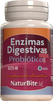Naturbite Verdauungsenzyme und Probiotika 60 Kapseln