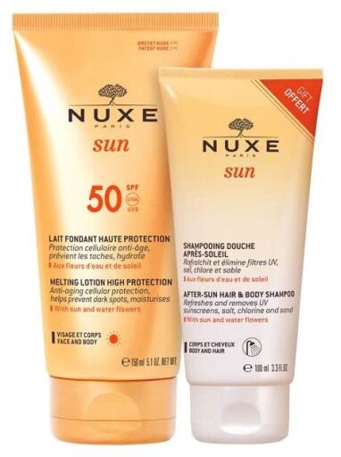 Nuxe Sonnenmilch LSF 50 150 ml + After Sun Shampoo 100 ml