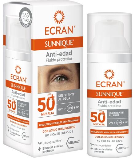 Sunnique Anti-Aging-Gesichtsfluid SPF 50+ 50 ml