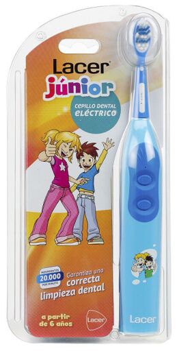 Blaue elektrische Junior-Zahnb&uuml;rste, 1 St&uuml;ck
