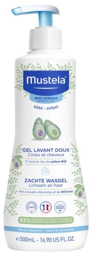 Mustela Sanftes Badegel mit Bio-Avocado
