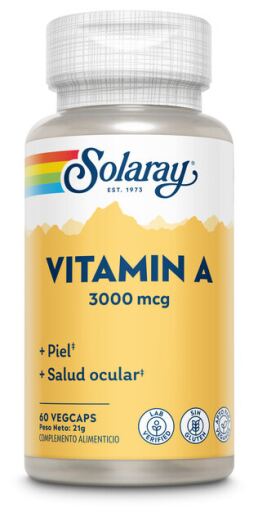Solaray Vitamin A 10.000 IE 60 Kapseln