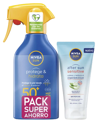 Nivea Sonnenschutz und Feuchtigkeit SPF 50+, 2 St&uuml;ck