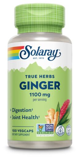 Solaray Ingwer 550 mg 100 pflanzliche Kapseln