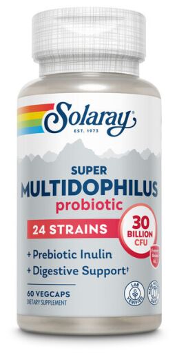 Solaray Super Multidophilus 24 Stamm 30 Milliarden KBE 60 pflanzliche Kapseln