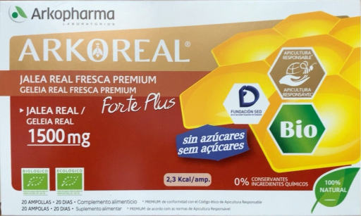 Arkopharma Arkoreal Frisches Gel&eacute;e Royale 20 Ampullen 1500 mg