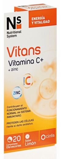 Ns Nutritional System NS Vitans Vitamin C + Zink 20 Kapseln