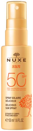 Nuxe Sun Delicious Sonnenspray f&uuml;r Gesicht und K&ouml;rper LSF 50 50 ml