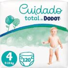 Total Care Windeln Gr&ouml;&szlig;e 4 von 9 bis 14 kg 120 Einheiten