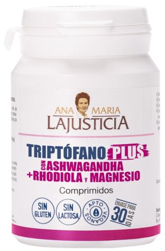 Ana Mar&iacute;a Lajusticia Tryptophan Plus mit Ashwagandha+Rhodiola+Magnesium 60 Tabletten