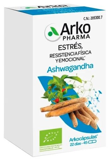 Arkopharma Arkoc&aacute;psulas Ashwagandha Bio 45 Kapseln