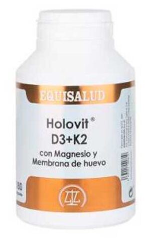 Equisalud Holovit D3+K2 mit Magnesium und Eimembran 180 Kapseln