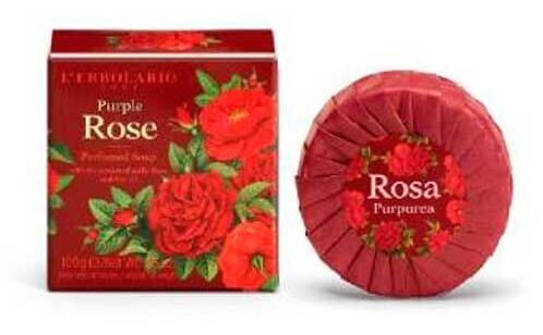 L'Erbolario Rosa Purpurea Duftseife 100 gr