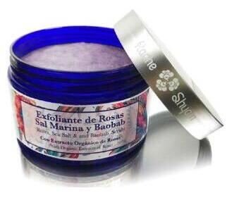 Radhe Shyam Meersalz- und Baobab-Rosenpeeling 300 gr