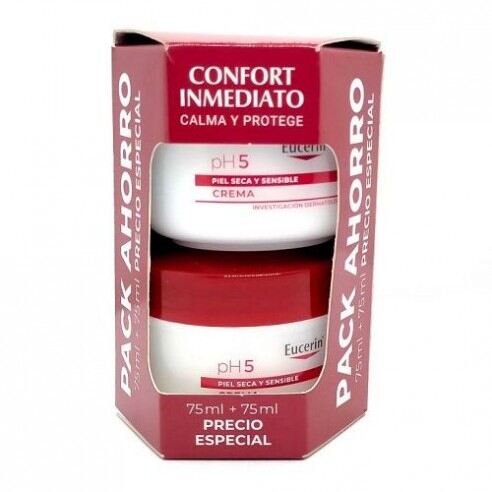 Eucerin Ph5 Sensitive Creme Packung 75 +75 ml