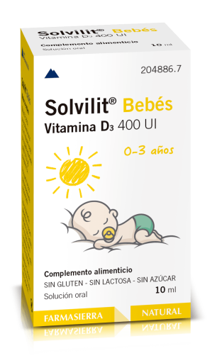 Farmasierra Laboratorios Solvilit Babys Vitamin D3 400 IE 10 ml