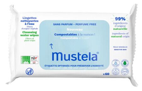 Mustela Baumwollwassert&uuml;cher 60 Einheiten