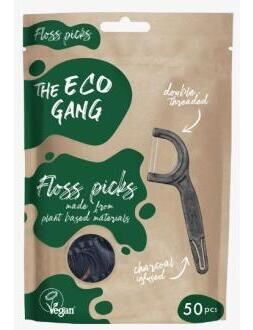 The Eco Gang Floss Pick Aktivkohle 50 Einheiten