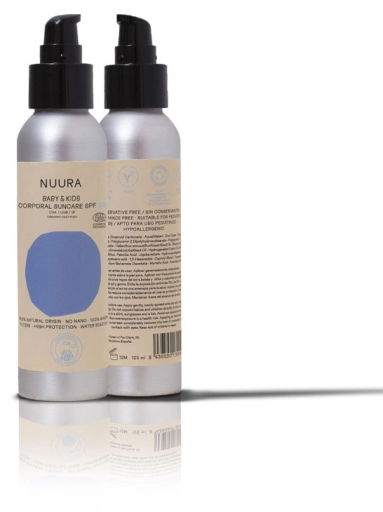 Nuura Fl&uuml;ssige Sonnencreme LSF 50+ Kinder 125 ml Eco