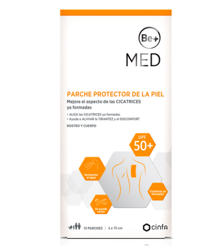 Be+ Med Hautschutzpflaster 10 Pflaster 15 cm x 4 cm