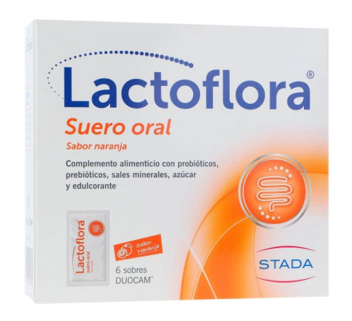 Lactoflora Duocam Oral Serum Orangengeschmack 6 Umschl&auml;ge