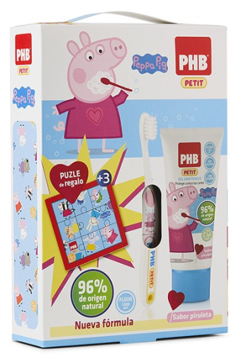 PHB Peppa Pig Zahnb&uuml;rste Plus + Zahnpasta 50 ml + Geschenkpackung