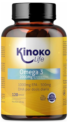 Kinoko Life Omega 3 2000 mg EPA 1000 mg/DHA 500 mg Fisch&ouml;l 120 Kapseln